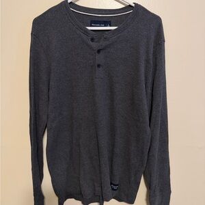 Abercrombie & Fitch Charcoal Knit Top